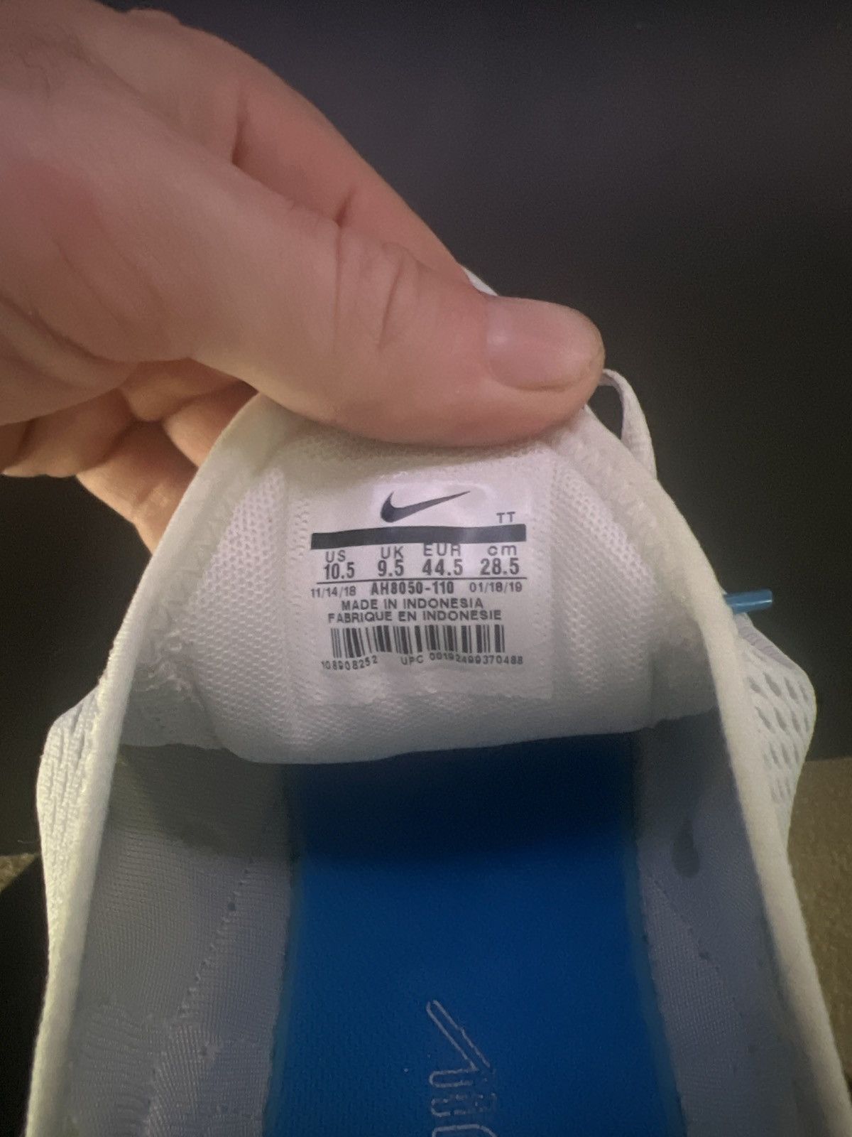Nike Air max 270 “photo blue” Size US 10.5 / EU 43-44 - 8 Thumbnail