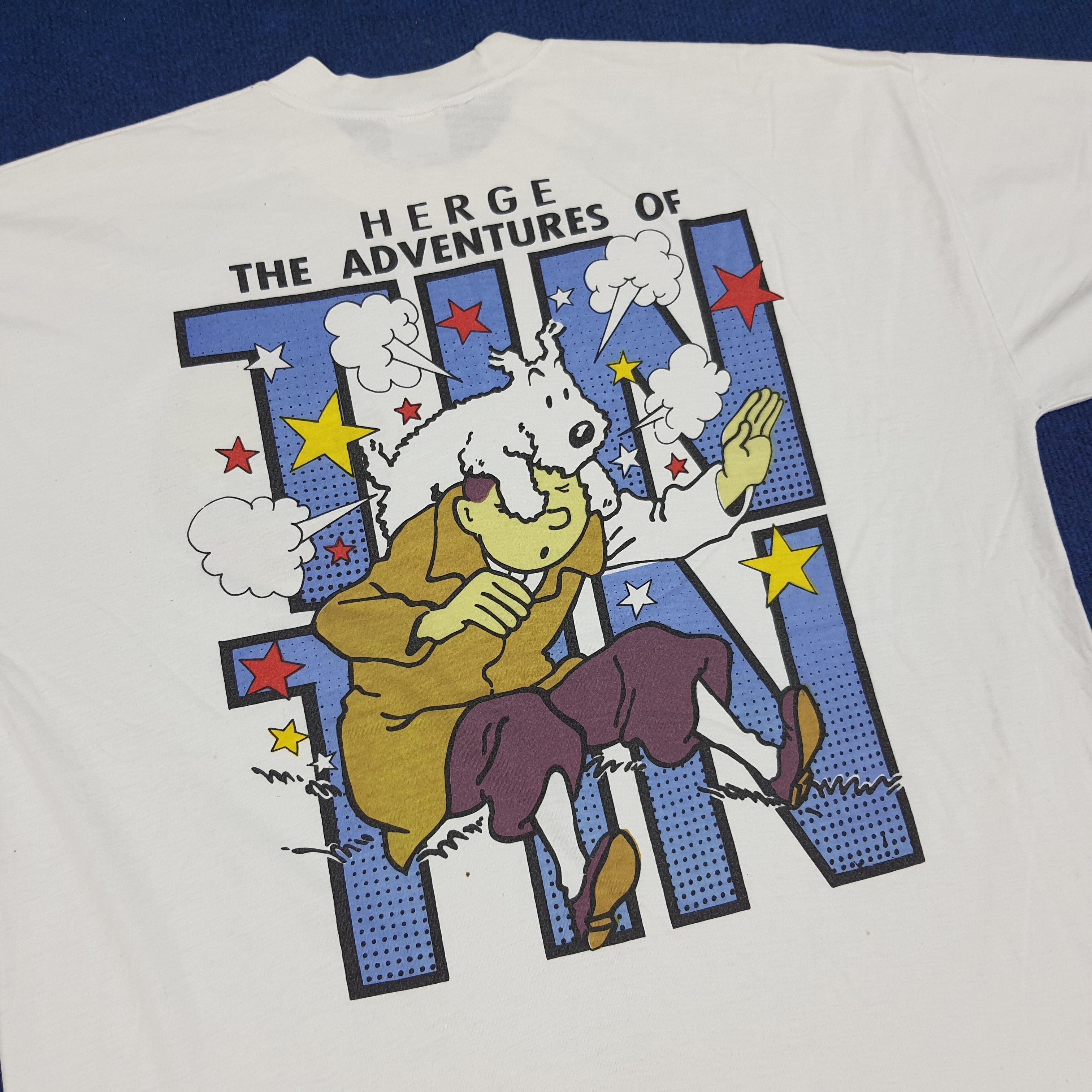 Vintage Vintage The Adventures of TinTin Herge Tshirt Size US L / EU 52-54 / 3 - 2 Thumbnail