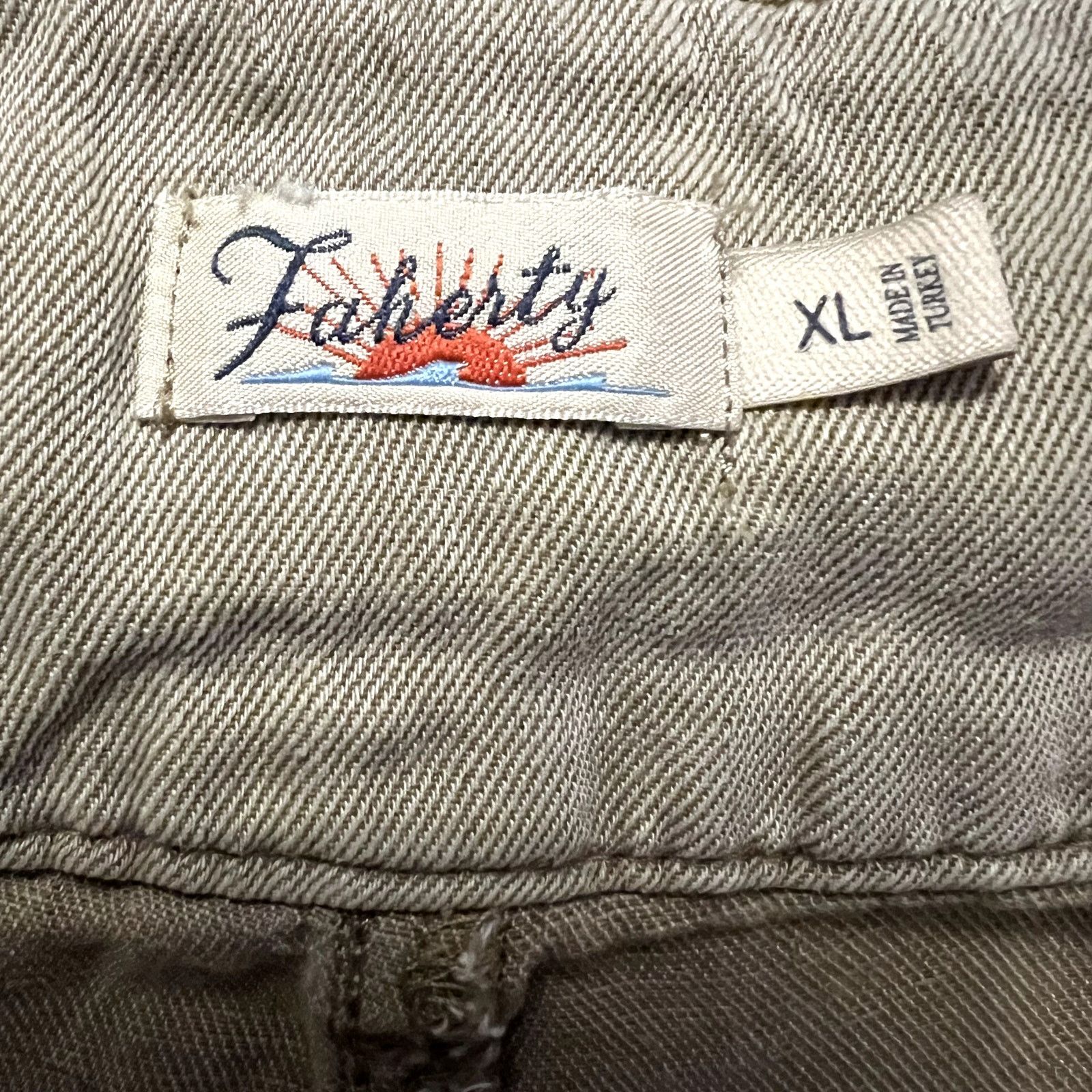 Faherty Faherty Arlie Tie Waist Linen Shorts Oakwood Khaki Size XL Size 32" / US 10 / IT 46 - 5 Thumbnail