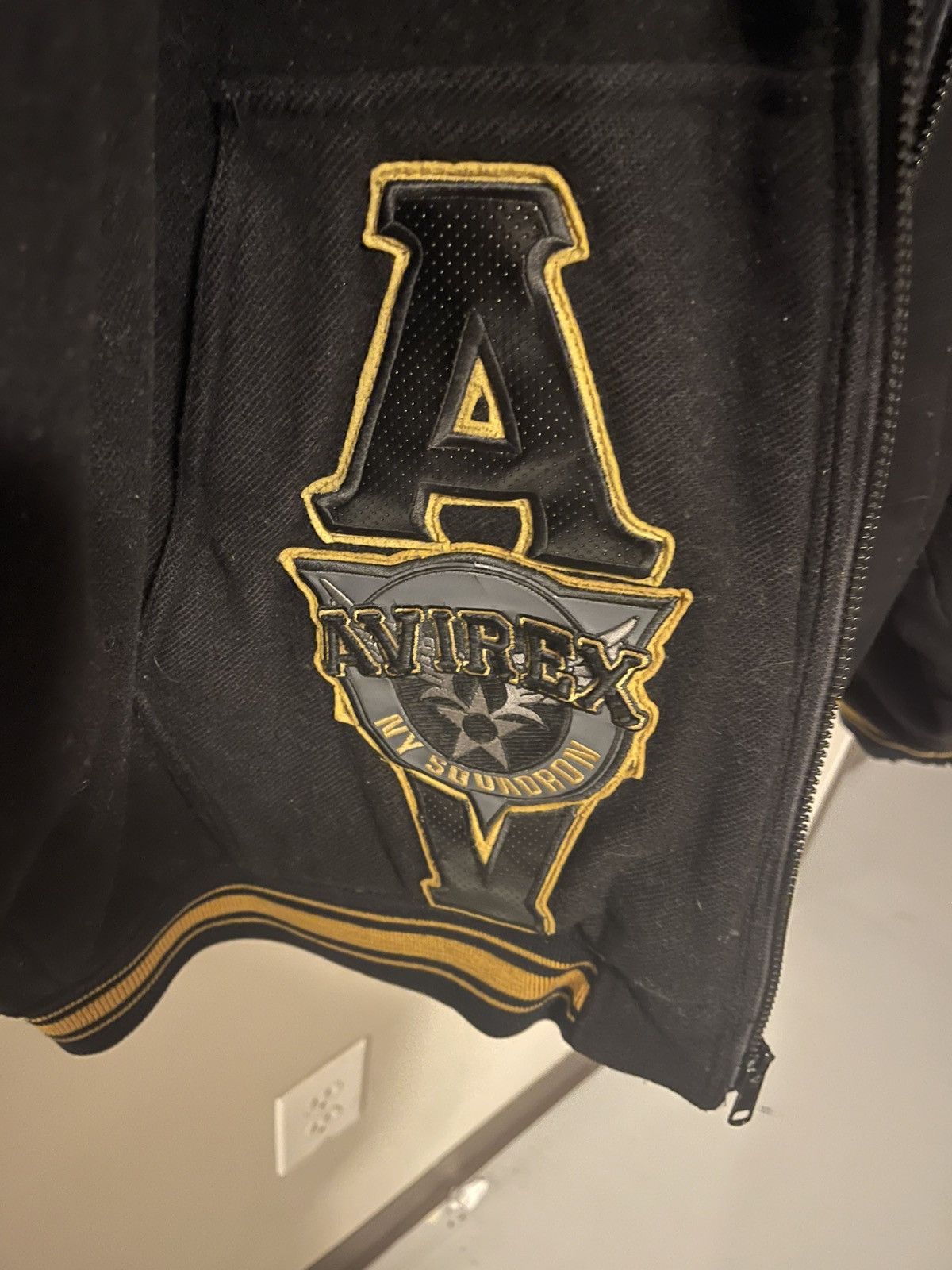 Avirex Vintage 1990s reversible Avirex squadron Wool Varsity Jacket Size US XL / EU 56 / 4 - 7 Thumbnail