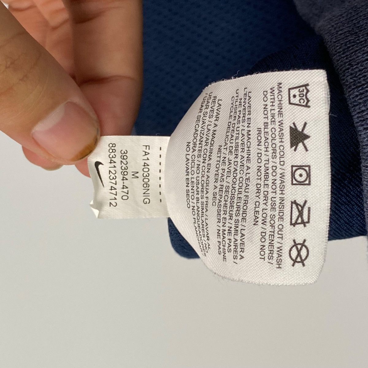 Nike × Vintage Vintage Nike Golf Quarter Zip Sweatshirt Blue Stones Size US M / EU 48-50 / 2 - 7 Thumbnail