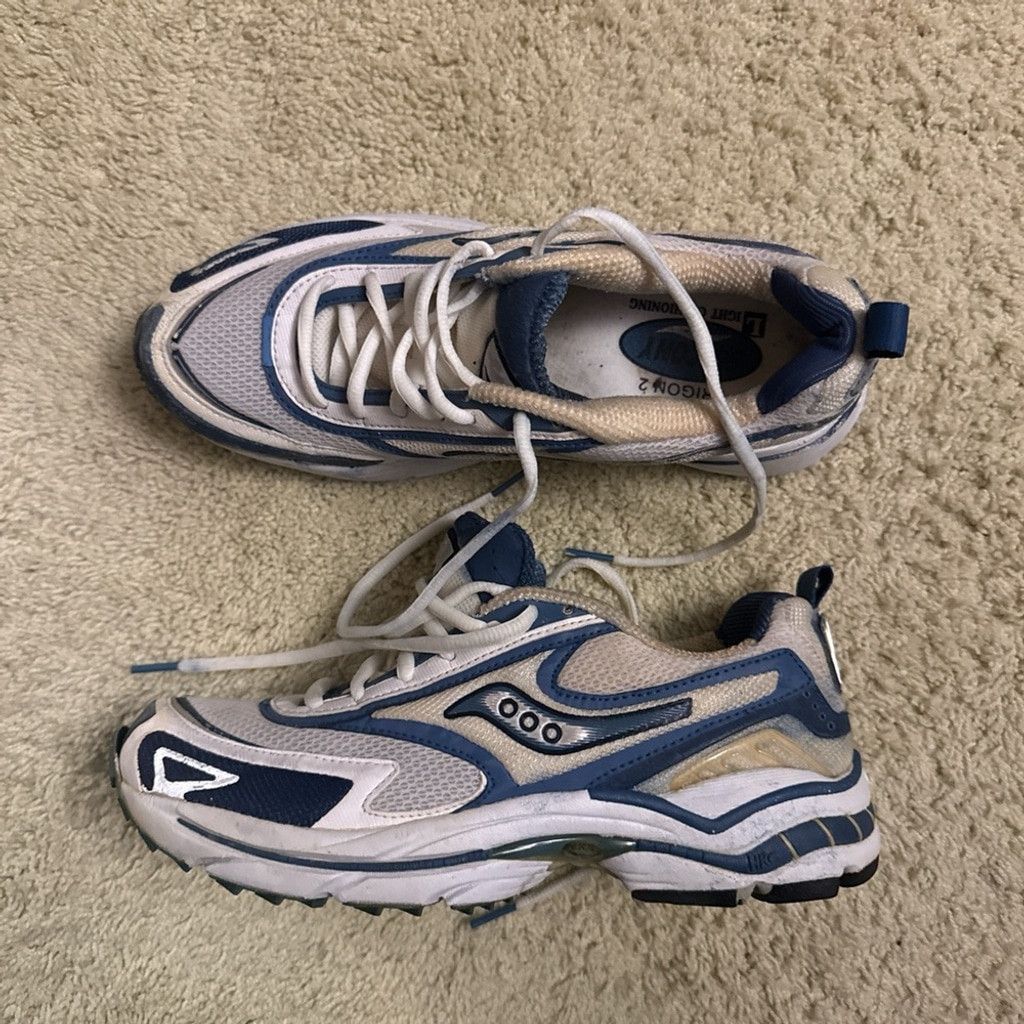 Saucony Saucony Grid Trigon women’s running shoes size 9 white/navy Size US 9 / IT 39 - 1 Preview