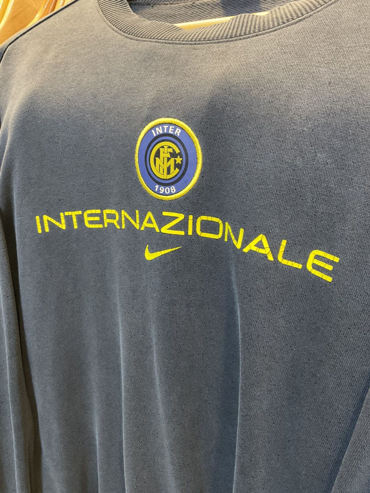 Nike × Vintage Vintage Y2K Nike Inter Milan Sweatshirt Size US L / EU 52-54 / 3 - 7 Thumbnail