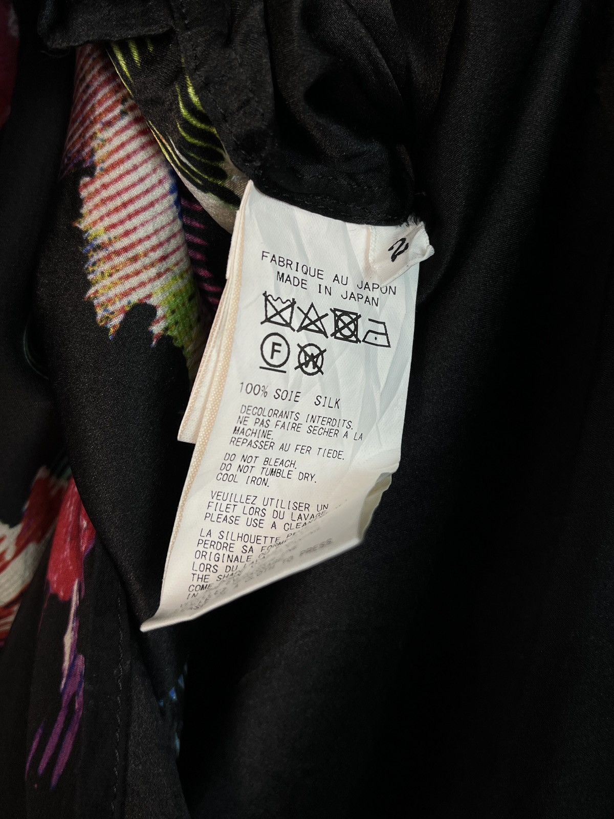 Yohji Yamamoto NWT Yohji Yamamoto Pour Homme Flashi PKB Flower Silk Shirt Size US XL / EU 56 / 4 - 6 Thumbnail