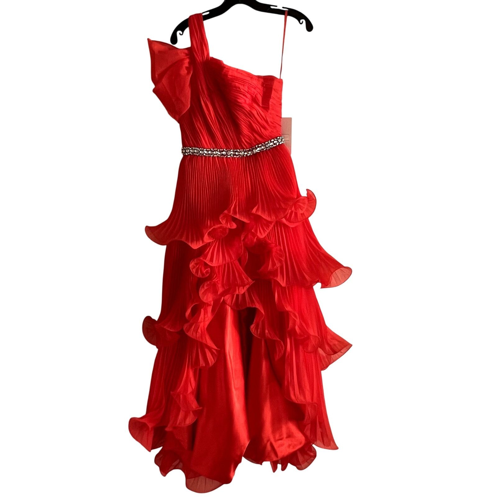 MACH & MACH Mac Duggal maxi red dress one shoulder size 2 BB Size XS / US 0-2 / IT 36-38 - 1 Thumbnail