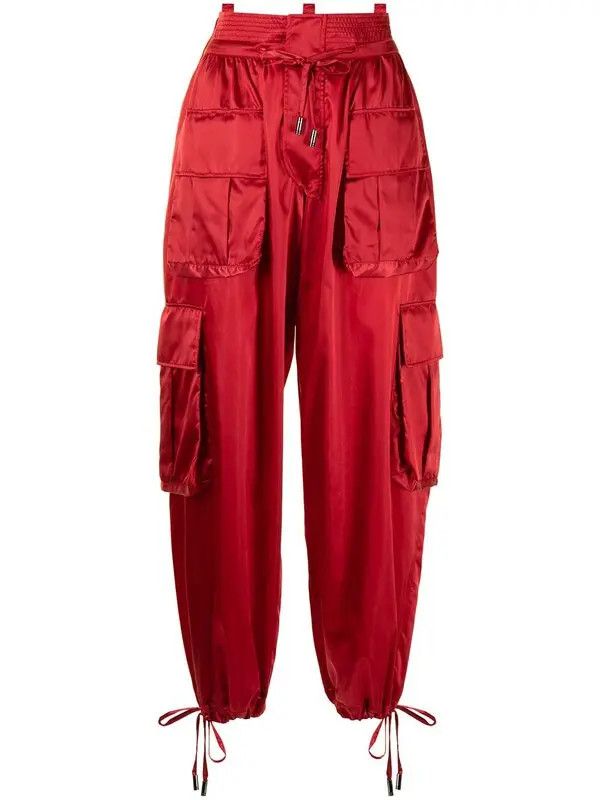 o1y0925 Cargo Jogger in Red