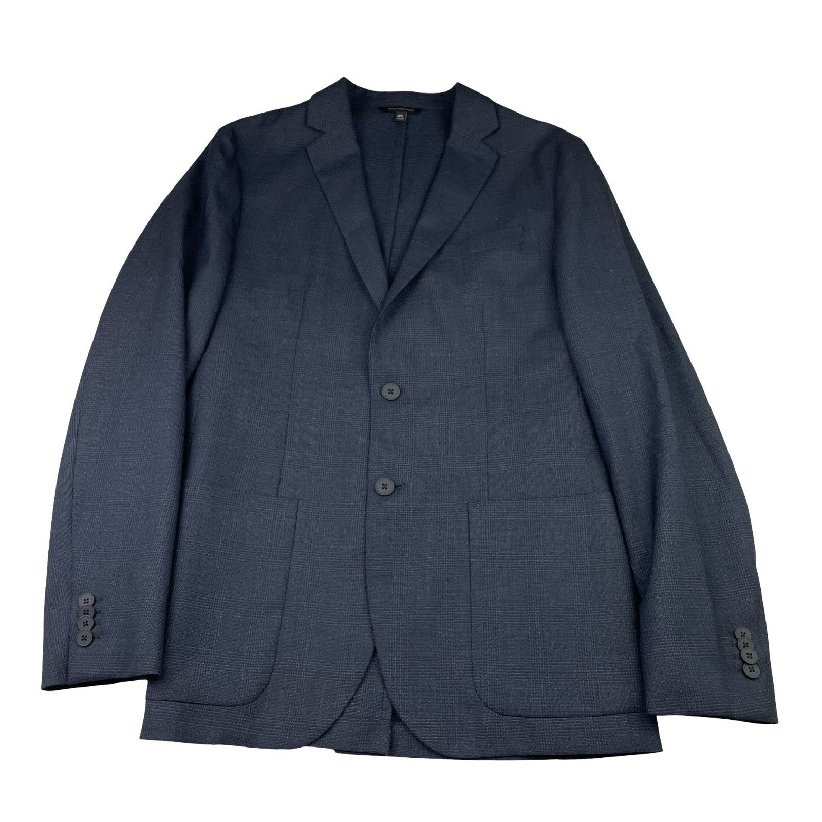 Banana Republic Banana Republic Men's Smart Weight Slim Fit Wool Suit Blue P Size 40L - 2 Thumbnail