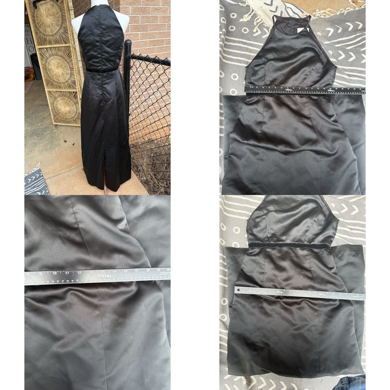 Vera Wang Vera Wang Black Halter Evening Gown Dress Size 8 Satin Formal Prom Wedding Guest Womens Maxi Long Satin Halter Neck Black 8 Formal Wedding Vera Wang Size M / US 6-8 / IT 42-44 - 8 Thumbnail