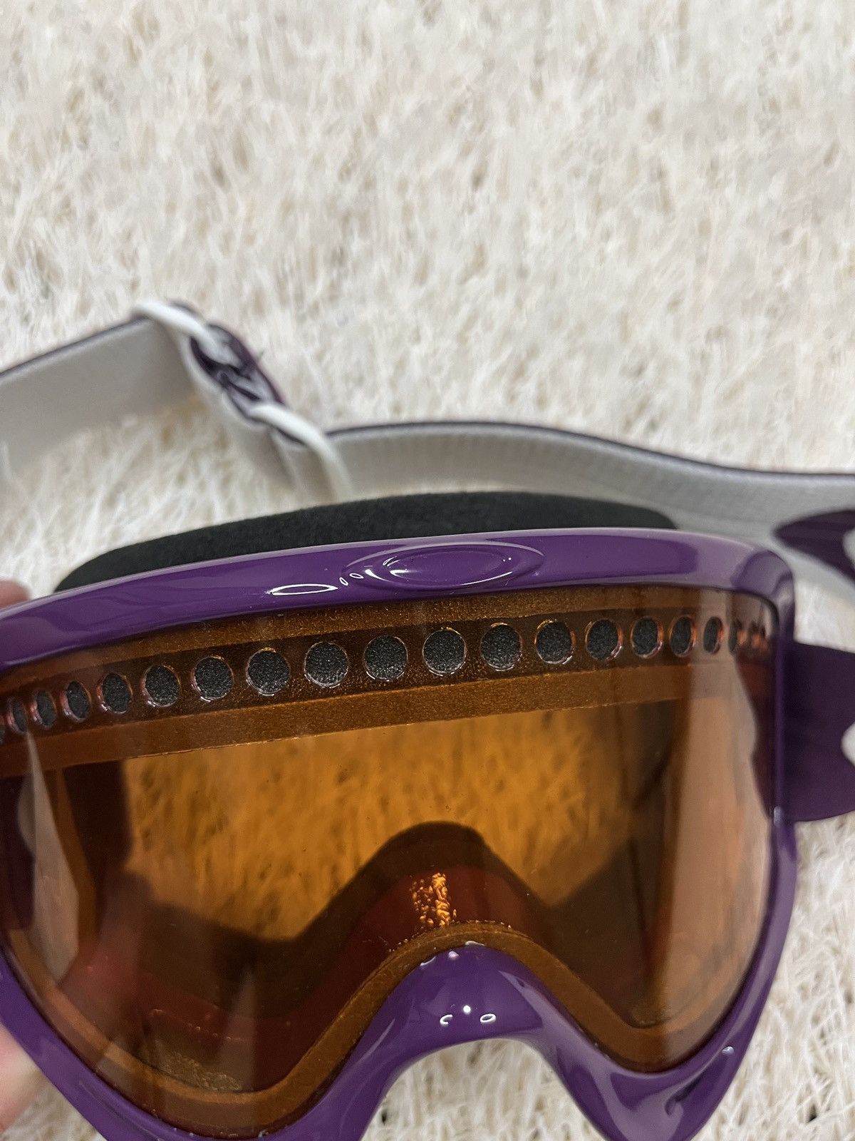 Oakley Oakley E-Frame SKI GLASSES Snow Goggles Orange Lenses Prizm Size ONE SIZE - 4 Thumbnail