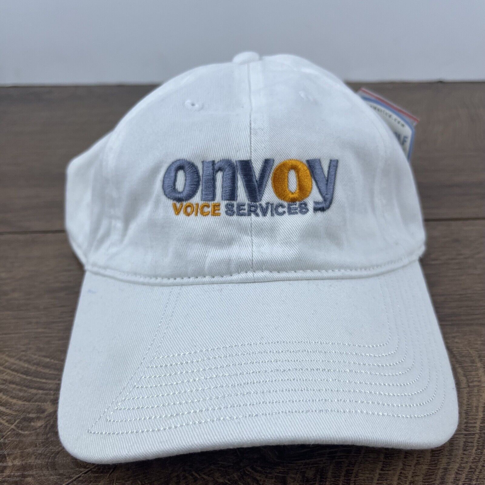 Other Onvoy Hat Voice Services White Cap Hat Adjustable Hat White Size ONE SIZE - 2 Thumbnail