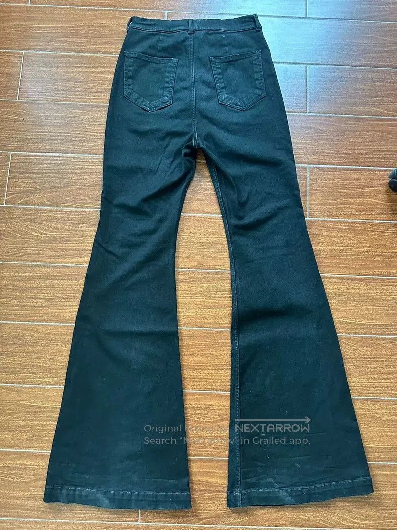 Rick Owens Rick Owens Drkshdw Black Flared Denim Pants. Size US 31 - 2 Thumbnail