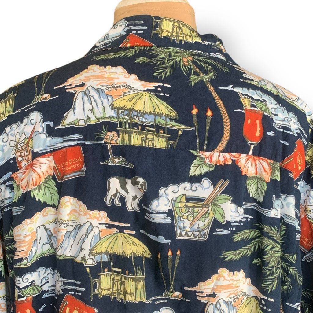 Big Dogs Vintage Big Dogs Lava Lounge Hawaiian Shirt Tropical Print C Size US XXL / EU 58 / 5 - 4 Thumbnail