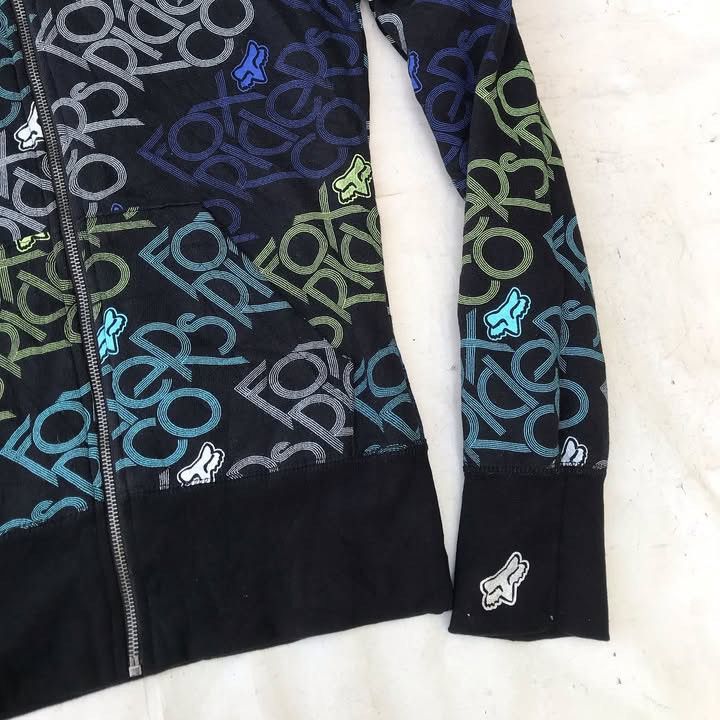 Fox Racing Fox Racing Black Zip Hoodie Jacket Reversible hoodie design Size US M / EU 48-50 / 2 - 14 Thumbnail
