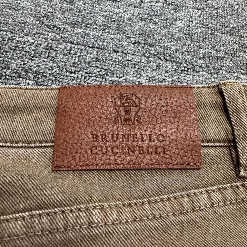 Brunello Cucinelli Brunello Cucinelli Embroidered Pattern Denim Pants Size US 44 / EU 60 - 6 Thumbnail