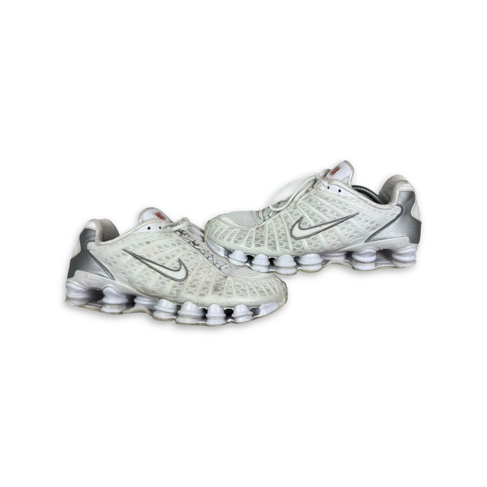 Nike Nike Shox TL AV3595-100 Men's White Swoosh Sneakers Shoes 12 Size US 12 / EU 45 - 1 Thumbnail