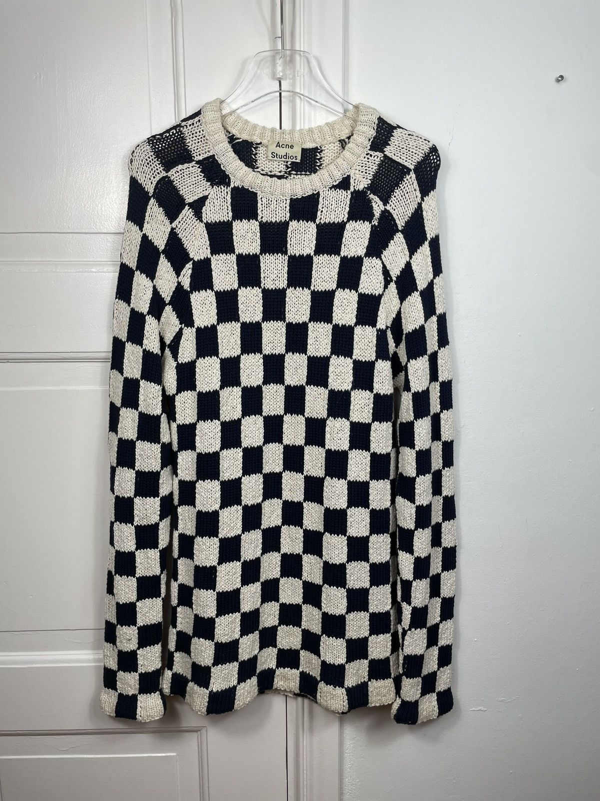 Acne Studios *RARE* Acne Studios Korus Check checked sweater knit Size US M / EU 48-50 / 2 - 1 Thumbnail