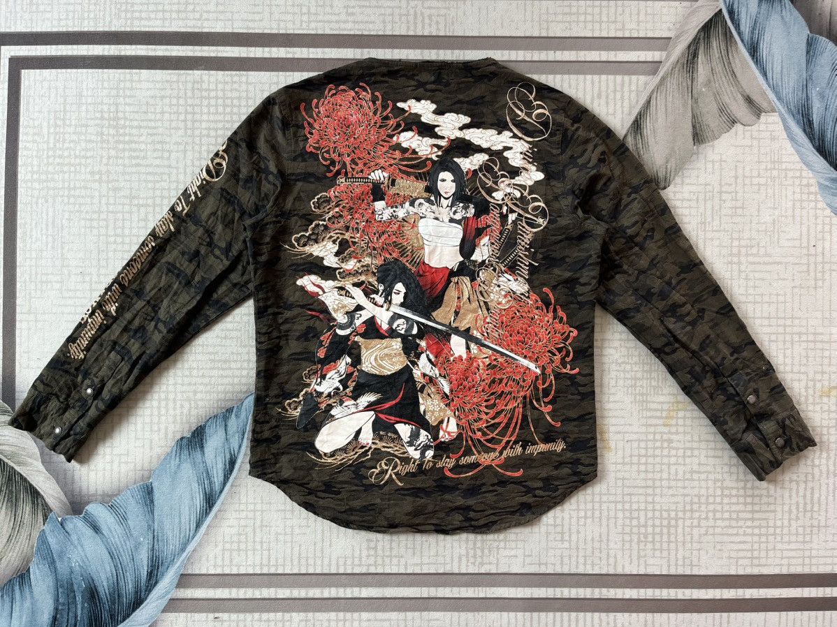 Japanese Brand Rare Divine Retribution camoflouge Geisha jaket Size US L / EU 52-54 / 3 - 1 Thumbnail