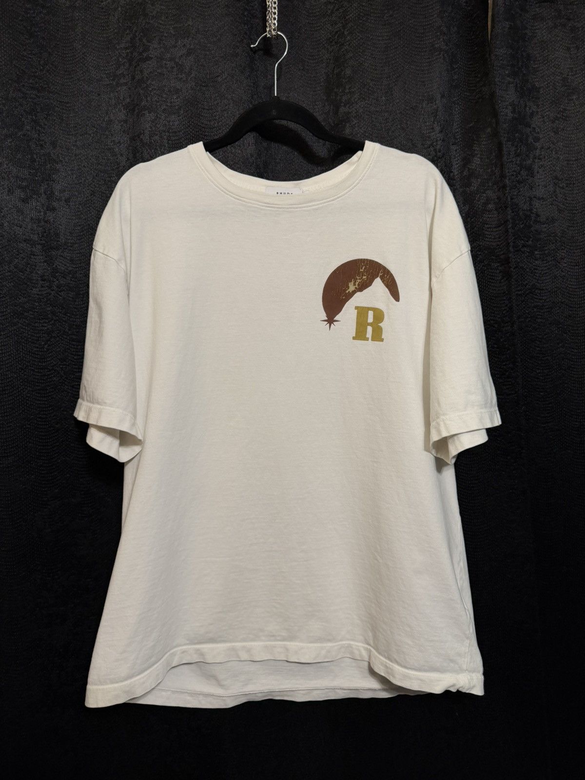 Rhude Moonlight Tshirt in White/Red/Gold Size US M / EU 48-50 / 2 - 1 Thumbnail