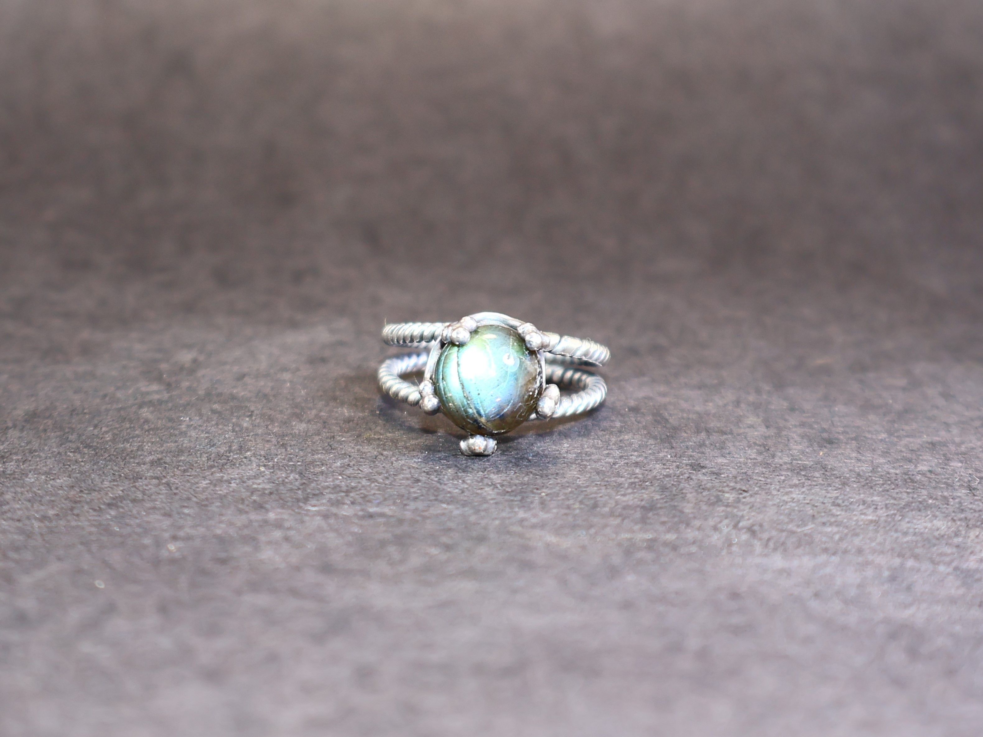 Handmade Labradorite Ring, Handmade Women Ring, Sterling Silver Ring, Size ONE SIZE - 2 Thumbnail