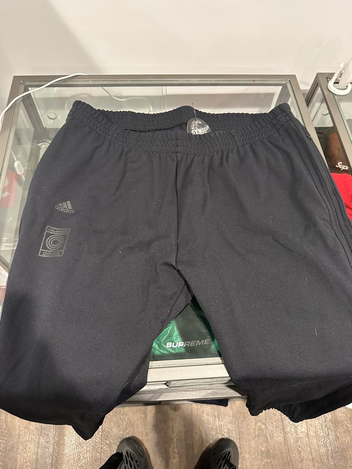 Adidas Adidas Yeezy Calabasas Track Pants Black Size US 40 / EU 56 - 2 Thumbnail