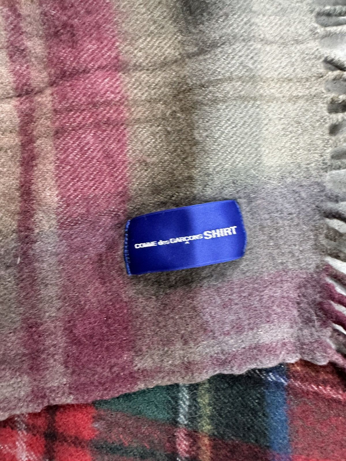 Comme des Garcons Comme des Garcons scarf scarv plaid tartan checkered Size ONE SIZE - 5 Thumbnail