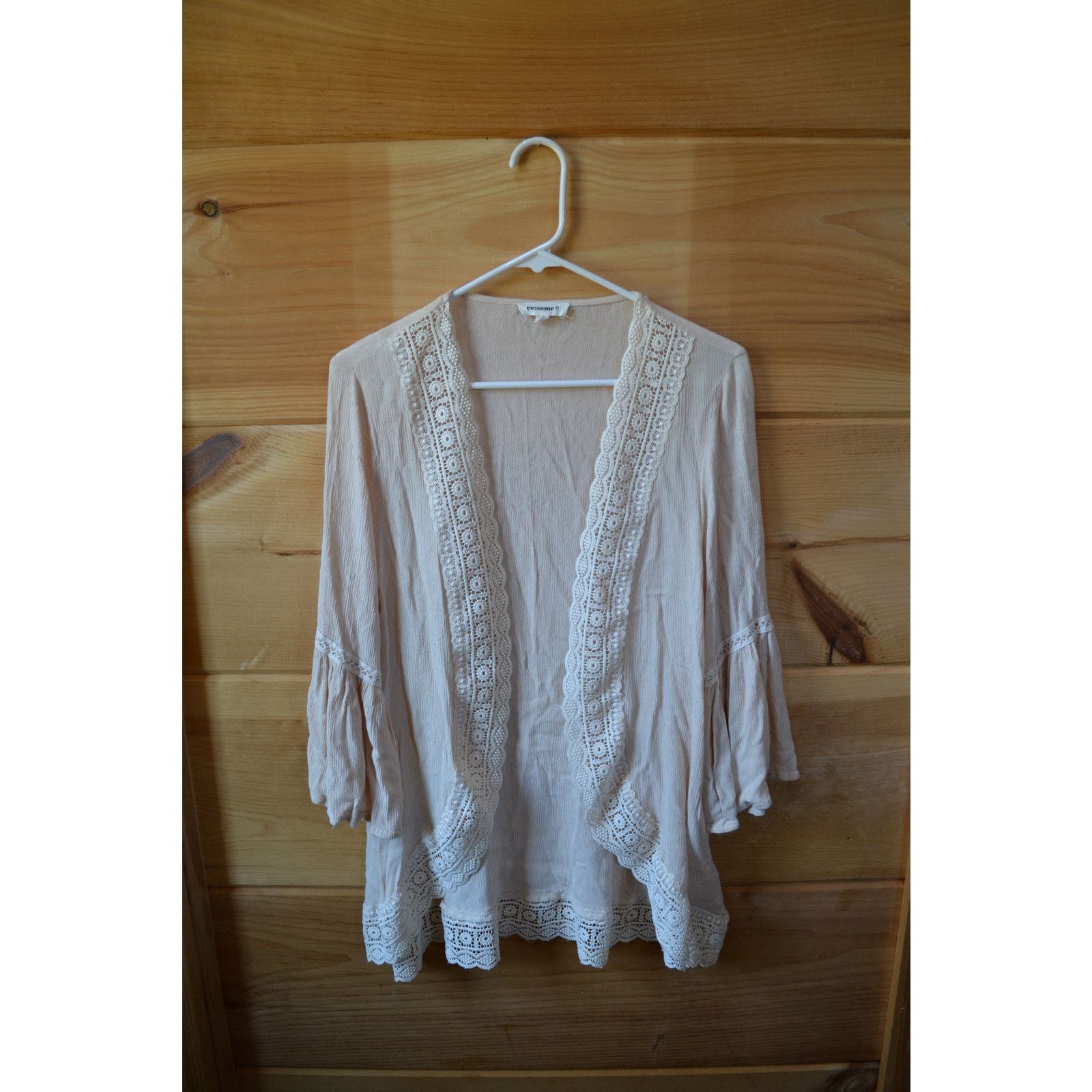 Other Cottagecore Fairy Cardigan Lace Lined with Bell Sleeves Size S / US 4 / IT 40 - 1 Thumbnail