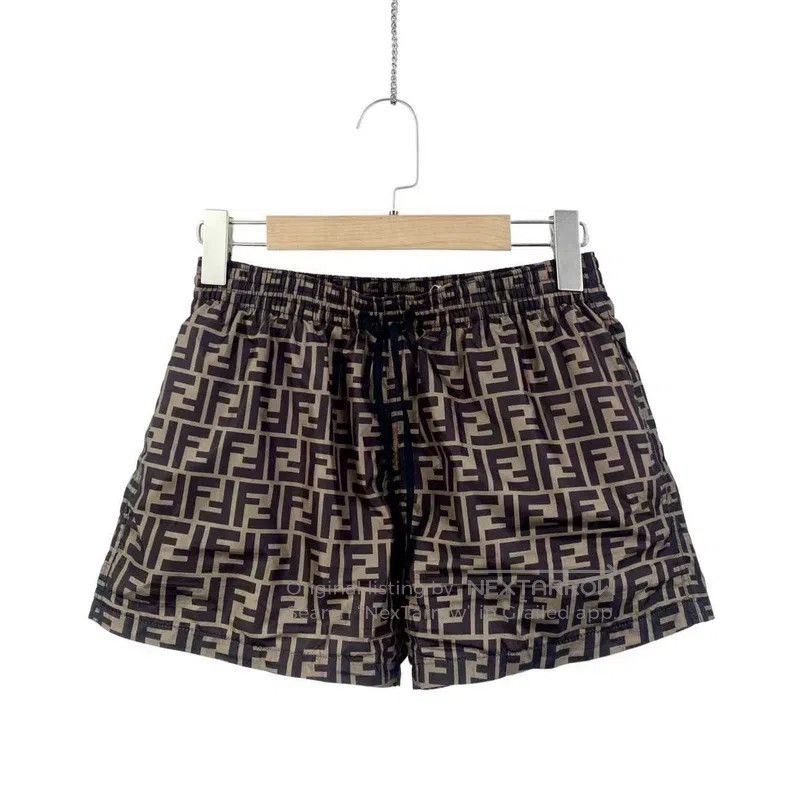 Fendi Fendi Nylon Double F Full Print Short Pants Size US 30 / EU 46 - 2 Thumbnail