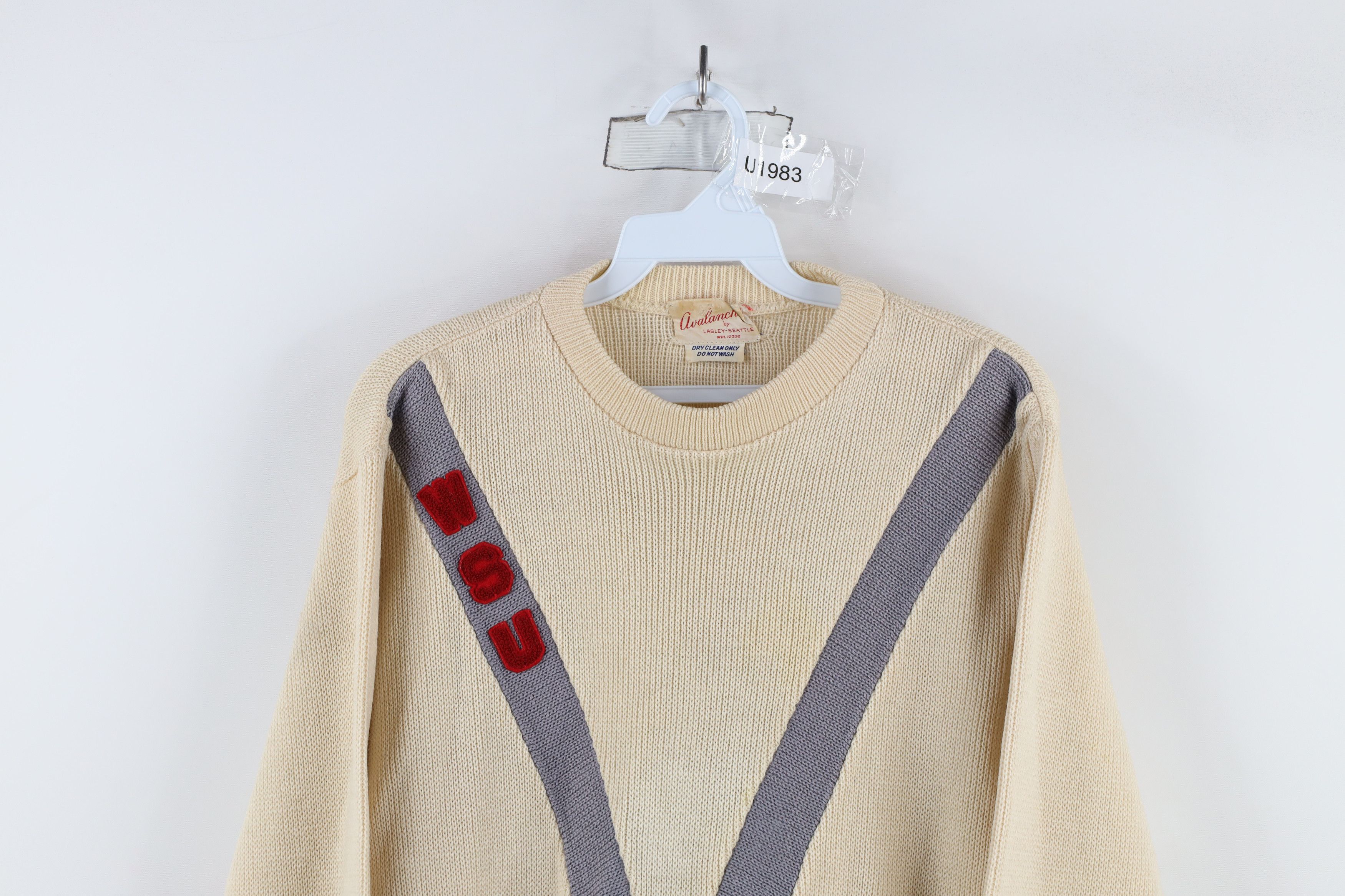 Vintage Vintage 60s Washington State University Varsity Sweater USA Size S / US 4 / IT 40 - 2 Thumbnail