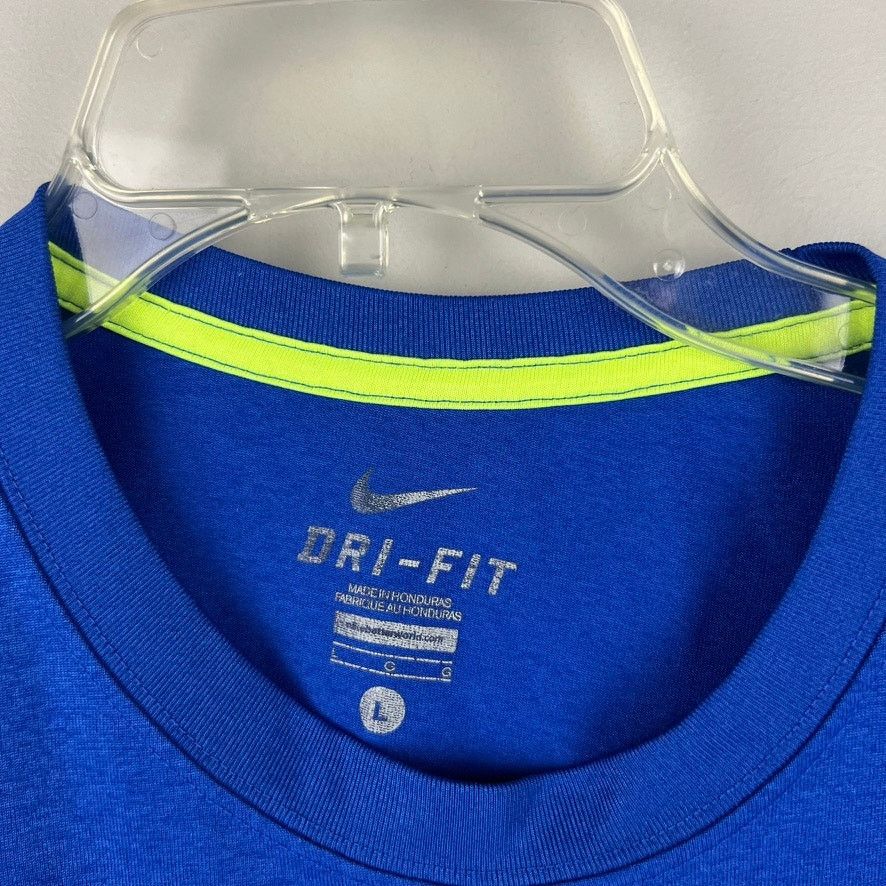 Nike Nike Men's Royal Blue Dri Fit Beast Tee Size L Size US L / EU 52-54 / 3 - 2 Thumbnail