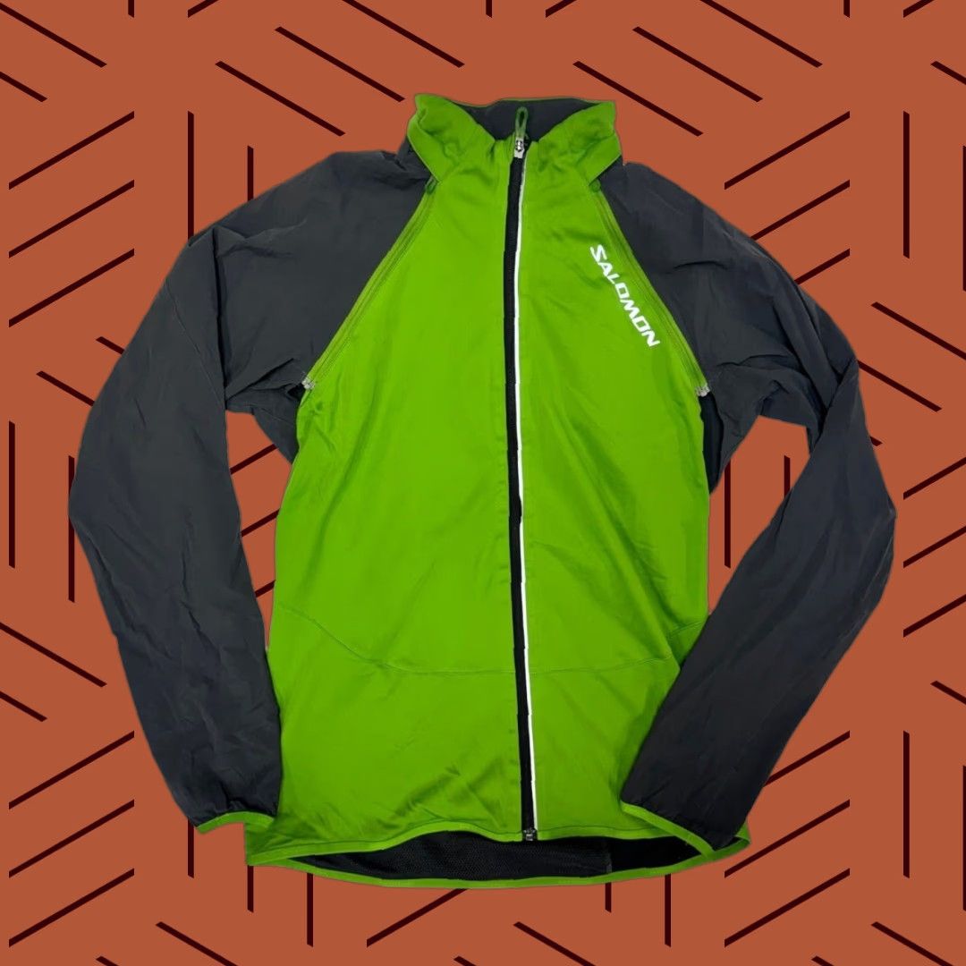 Salomon VINTAGE Salomon Convertible Hiking Running Windbreaker Full Zip Womens Size M Green Track Jacket Womens M 18" PTP 28" SH 17" SHOULDER to HEM Size M / US 6-8 / IT 42-44 - 1 Thumbnail