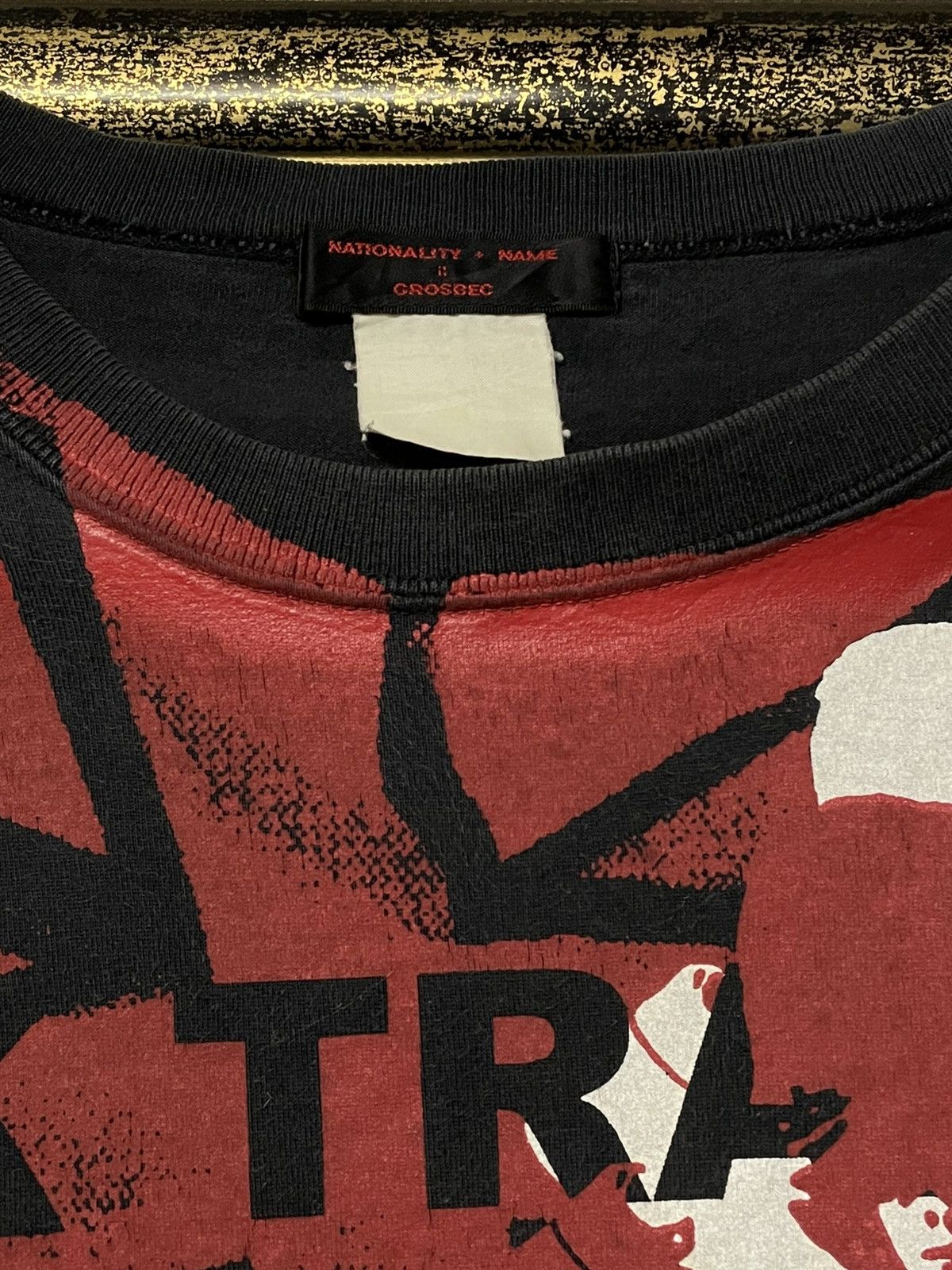 Japanese Brand Vintage 90s Japan NationalityName Grosgec Patriotic Punk Tee Size US S / EU 44-46 / 1 - 7 Thumbnail