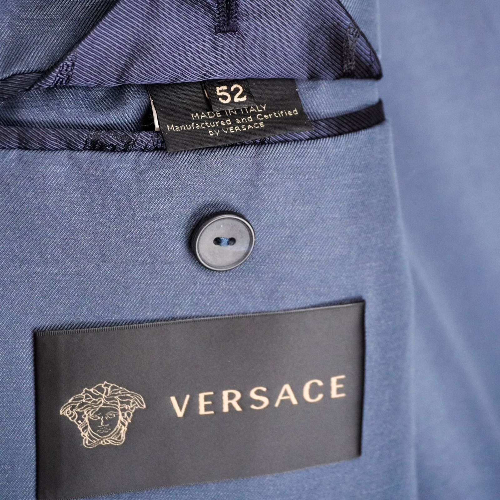 Versace Gianni Versace Medusa Greca Logo Linen Blend Blazer Jacket Size US L / EU 52-54 / 3 - 12 Thumbnail