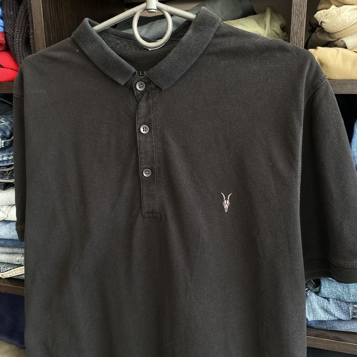 Allsaints Mens Allsaints Small Logo y2k streetwear designer polo Size US XL / EU 56 / 4 - 2 Thumbnail