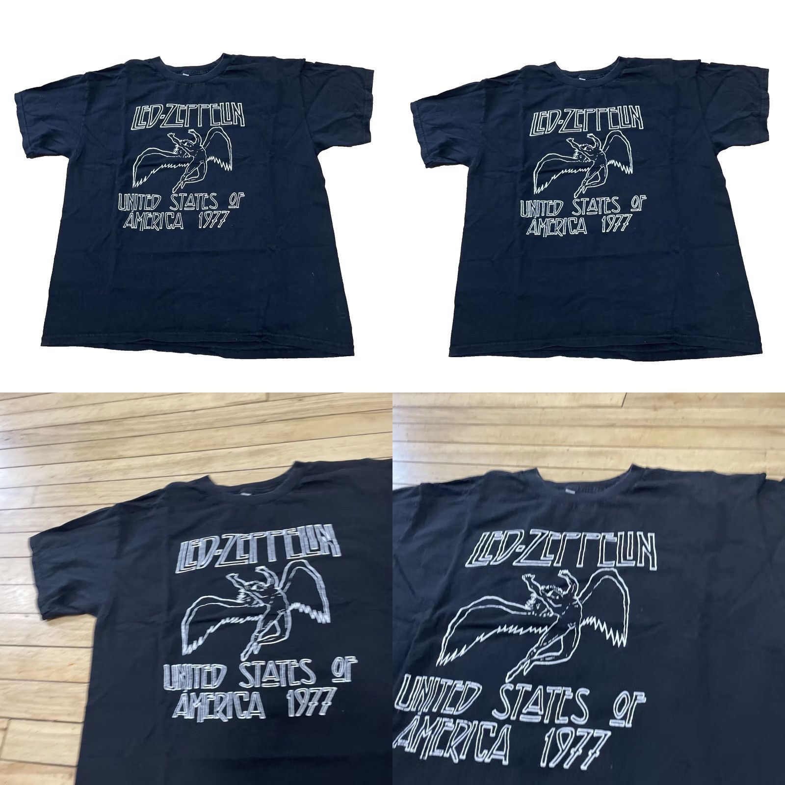 Vintage Led Zeppelin Shirt Vtg Y2k ALLSTYLE Men L Black Classic Rock Music Band Tee 42" Shirt Size US L / EU 52-54 / 3 - 9 Thumbnail