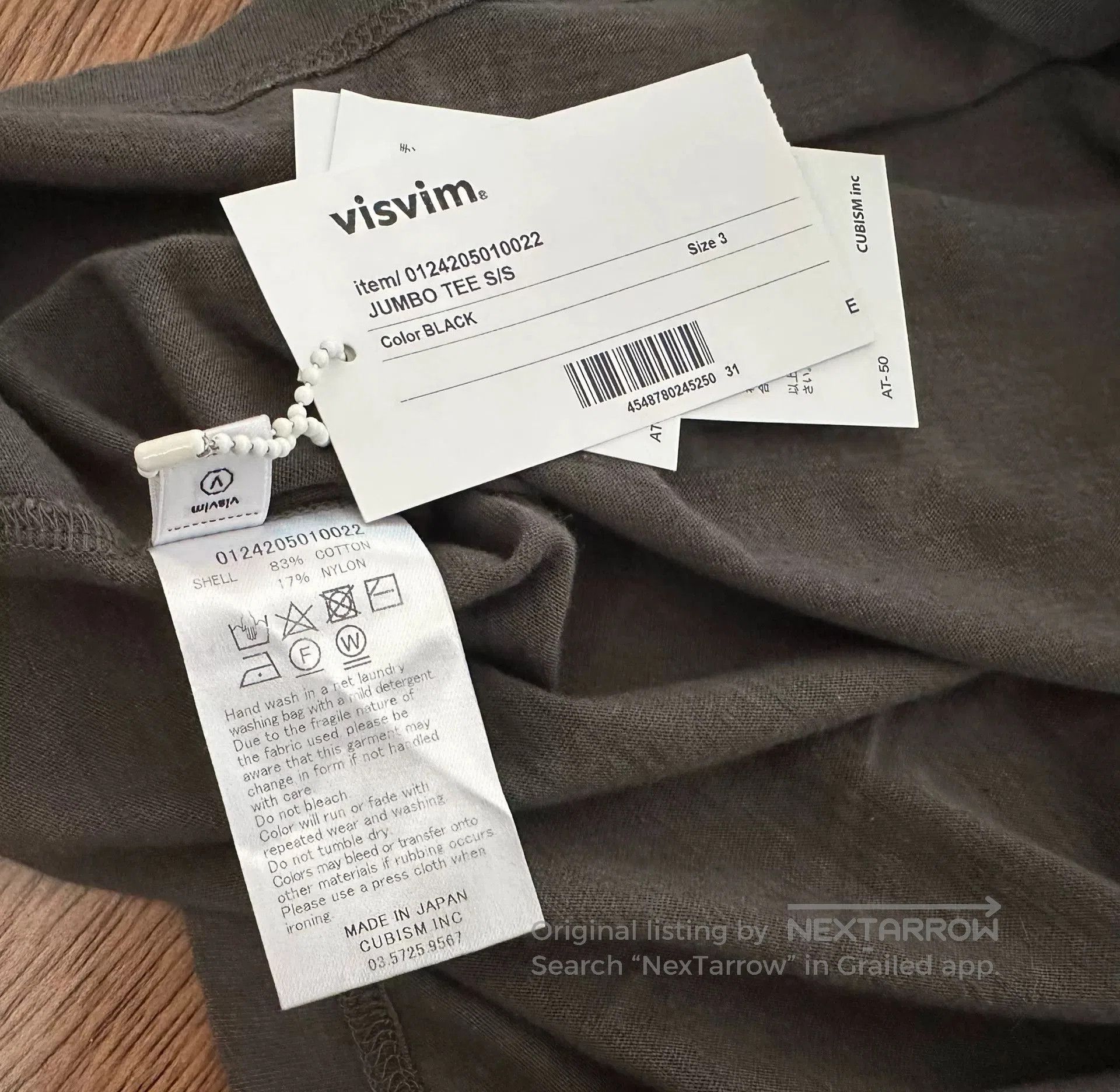 Visvim visvim jumbo tee short sleeve t. Size US S / EU 44-46 / 1 - 3 Thumbnail