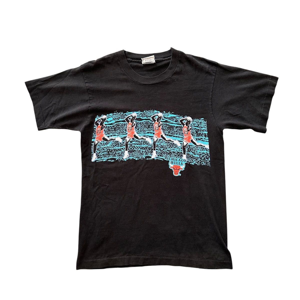 Fruit Of The Loom vintage FOTL Michael Jordan T-shirt Black Magic Johnson Size US M / EU 48-50 / 2 - 1 Thumbnail