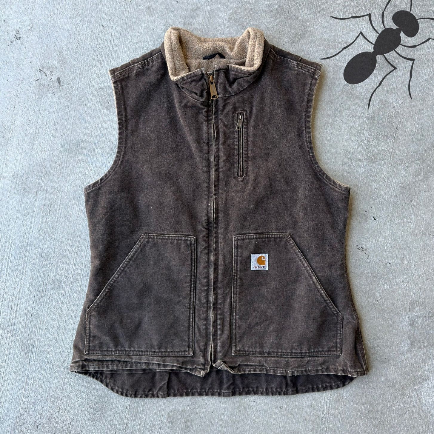 Carhartt × Vintage Carhartt WOMENS WV001 DKB brown work wear vest Size US M / EU 48-50 / 2 - 1 Thumbnail