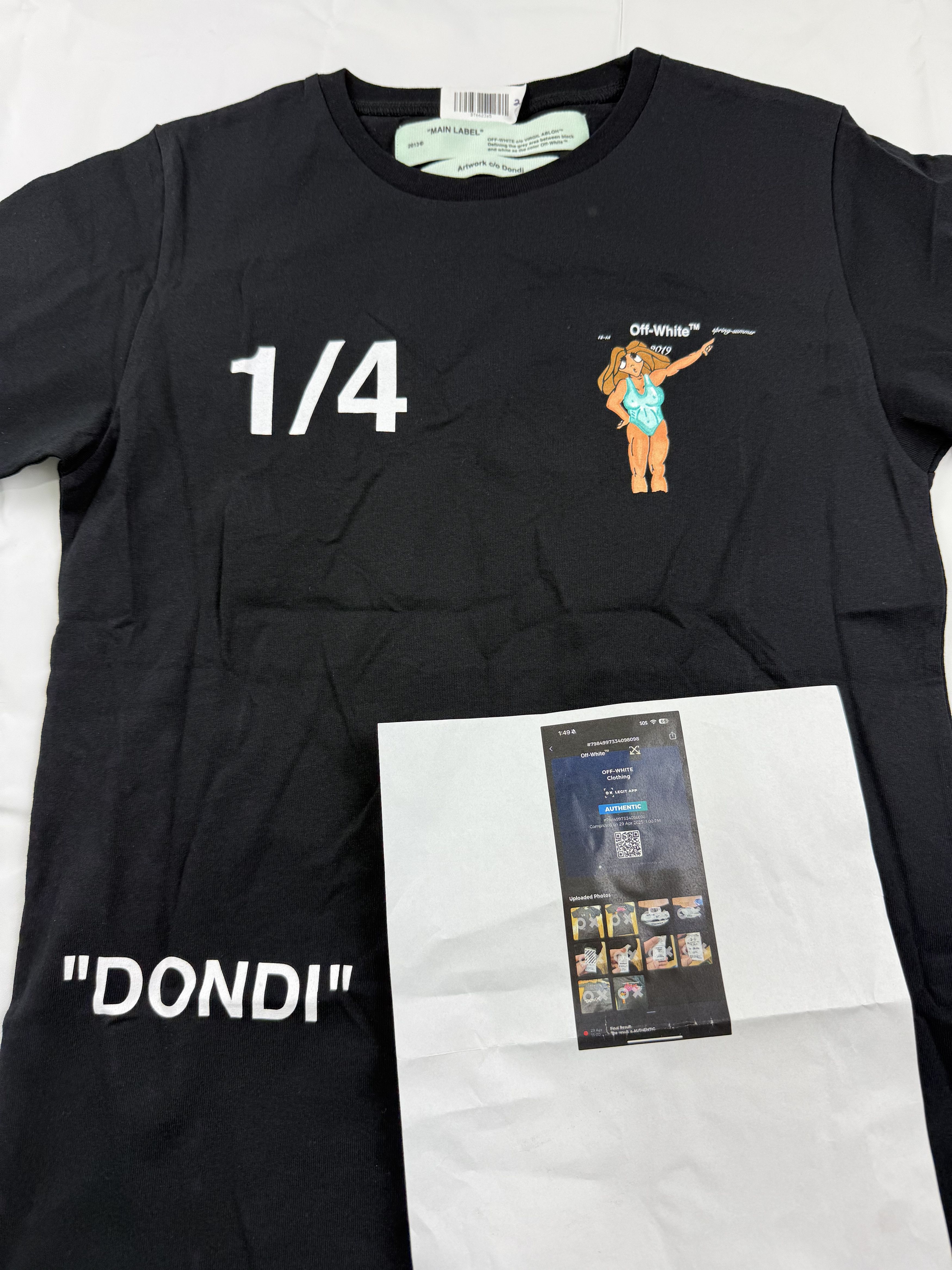 Off-White Off-White Virgil Abloh Dondi White Impressionism T-Shirt XS Size US XS / EU 42 / 0 - 10 Thumbnail