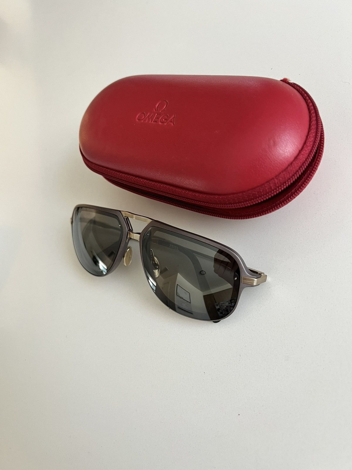 Omega Omega Pilot Sunglasses with Case Size ONE SIZE - 1 Thumbnail