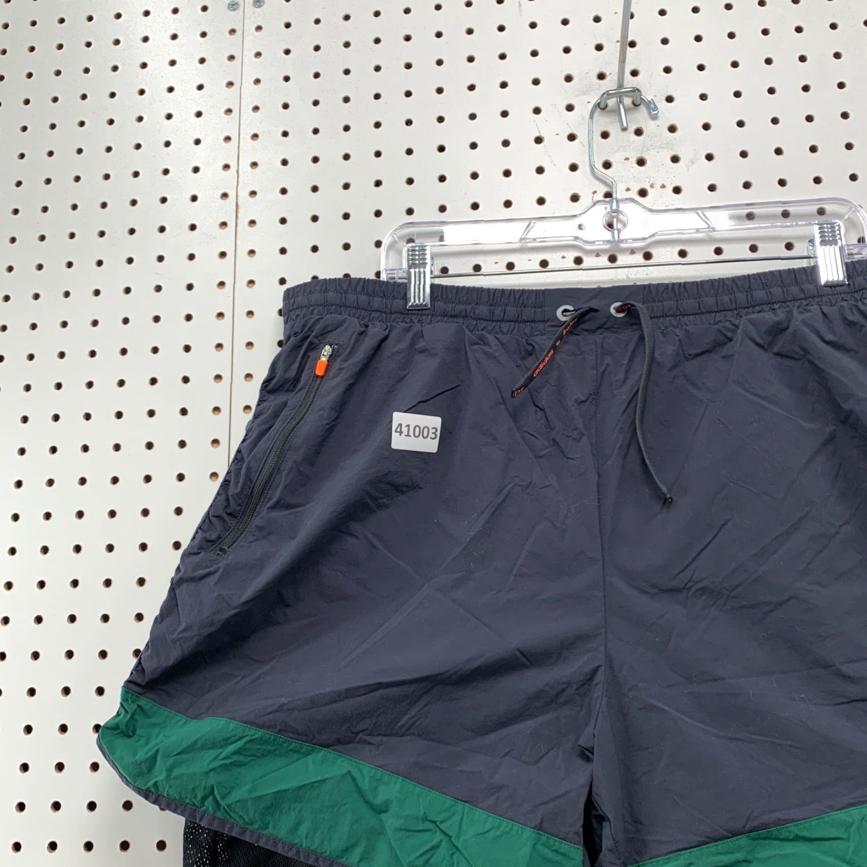 Adidas Adidas Running Shorts Mens XL Blue Green Compression Lined Zip Pockets Size US 36 / EU 52 - 7 Thumbnail