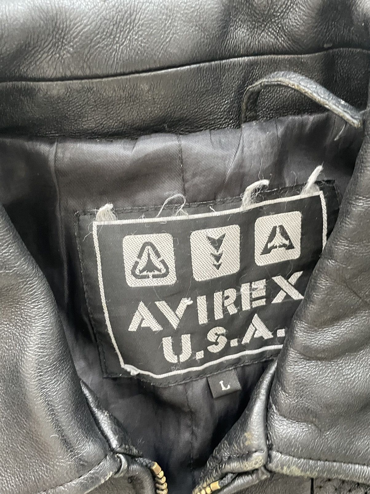 Avirex Avirex Leather Jacket Size US L / EU 52-54 / 3 - 3 Thumbnail