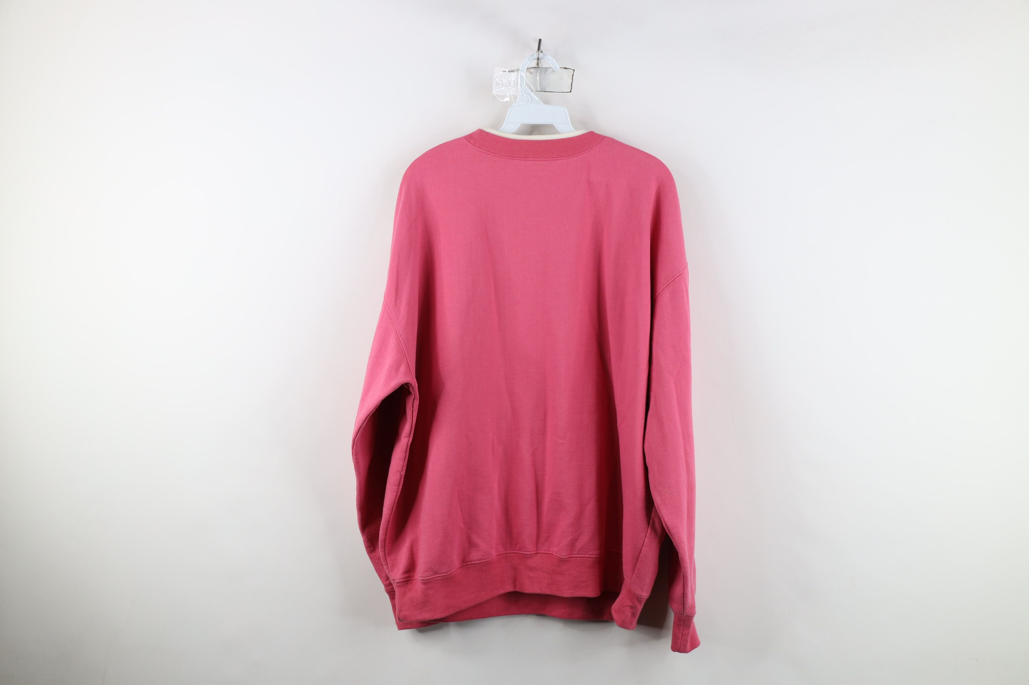 Vintage Vintage 90s Streetwear Snowflake Christmas Sweatshirt Pink Size M / US 6-8 / IT 42-44 - 13 Thumbnail