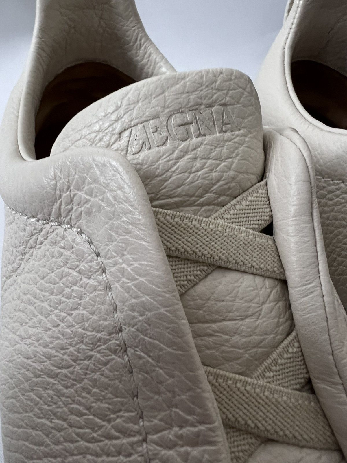 Ermenegildo Zegna Preowned Zegna Triple Stich Off white deerskin Size US 7.5 / EU 40-41 - 16 Thumbnail