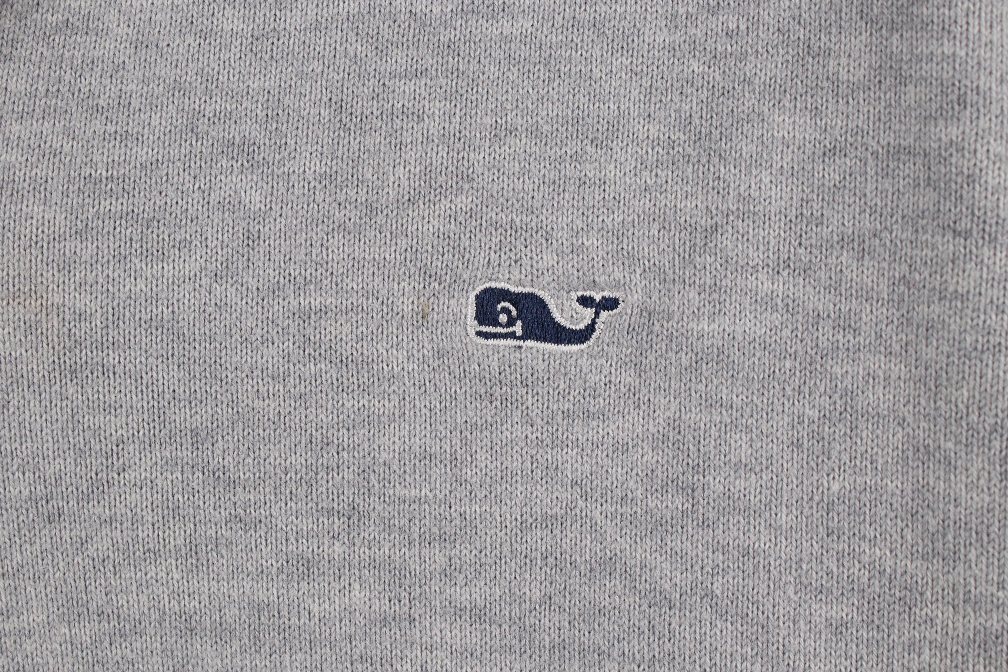 Vineyard Vines × Vintage Vineyard Vines Cotton Knit Half Zip Pullover Sweater Gray Size US M / EU 48-50 / 2 - 4 Thumbnail