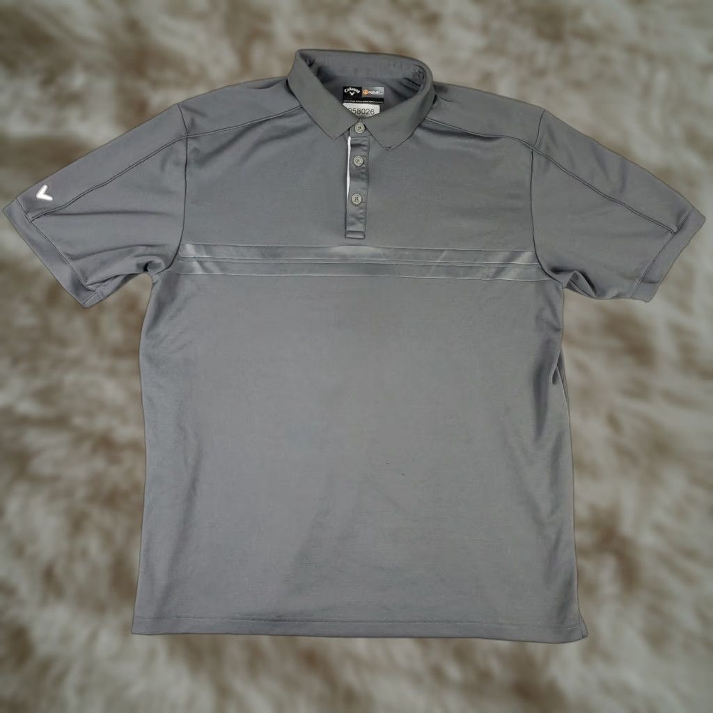 Callaway Callaway Polo Shirt Mens Size Large Gray Opti Dri Fit Golf Short Sleeve Polo Shirt Mens Gray Blue? Size US L / EU 52-54 / 3 - 1 Thumbnail