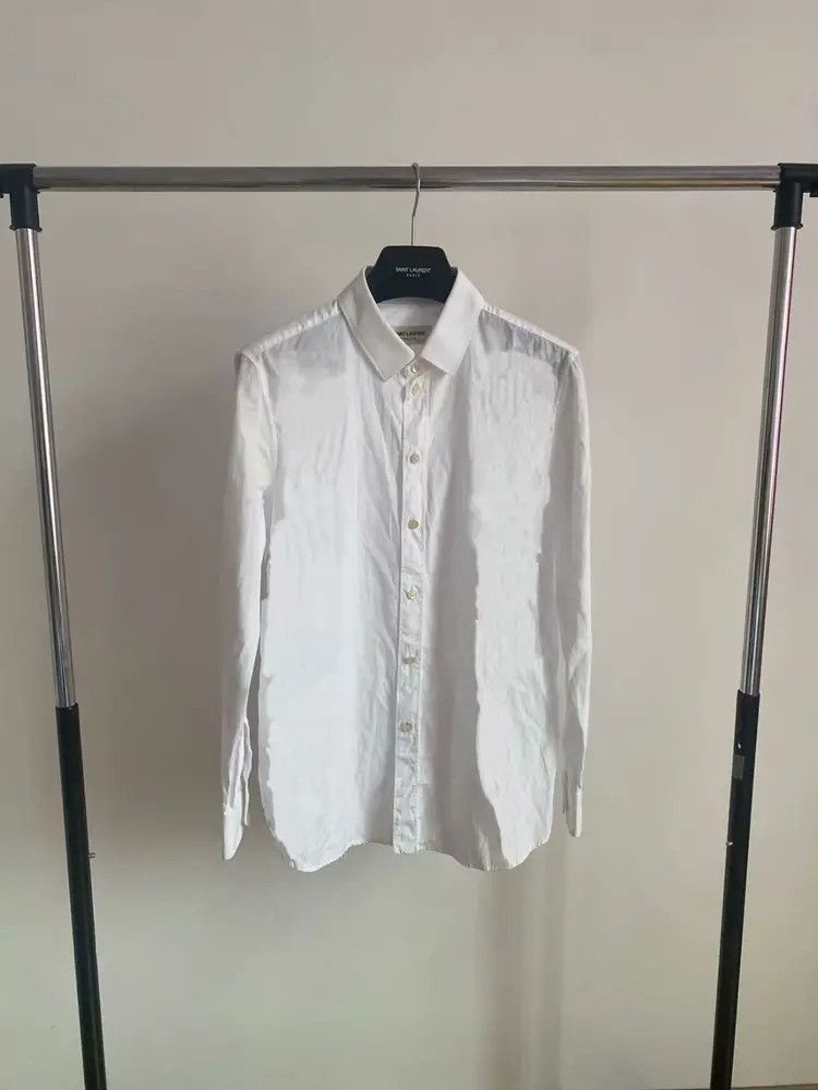 Saint Laurent Paris Sz 38 Saint Laurent Paris 18SS Classic Plain Shirt Size US S / EU 44-46 / 1 - 1 Thumbnail