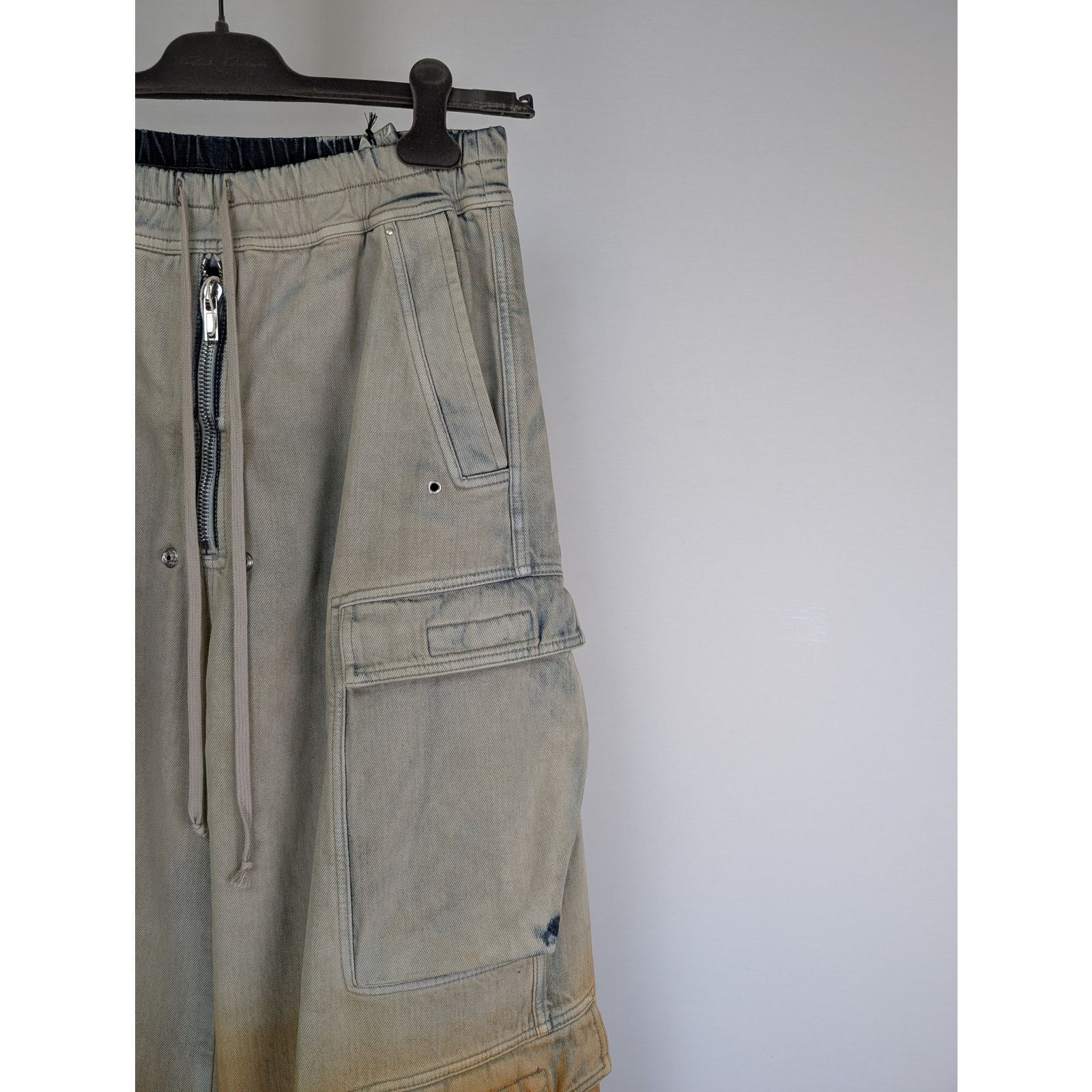 Rick Owens Drkshdw o1rshd1 Double Cargo Jumbo Belas Trouser Sky/Orange Degrade Size US 32 / EU 48 - 3 Thumbnail