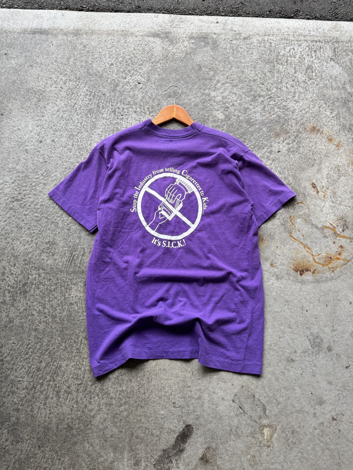 Japanese Brand × Vintage Vintage 1990s anti cigarettes for children promo t shirt Size US XL / EU 56 / 4 - 3 Thumbnail