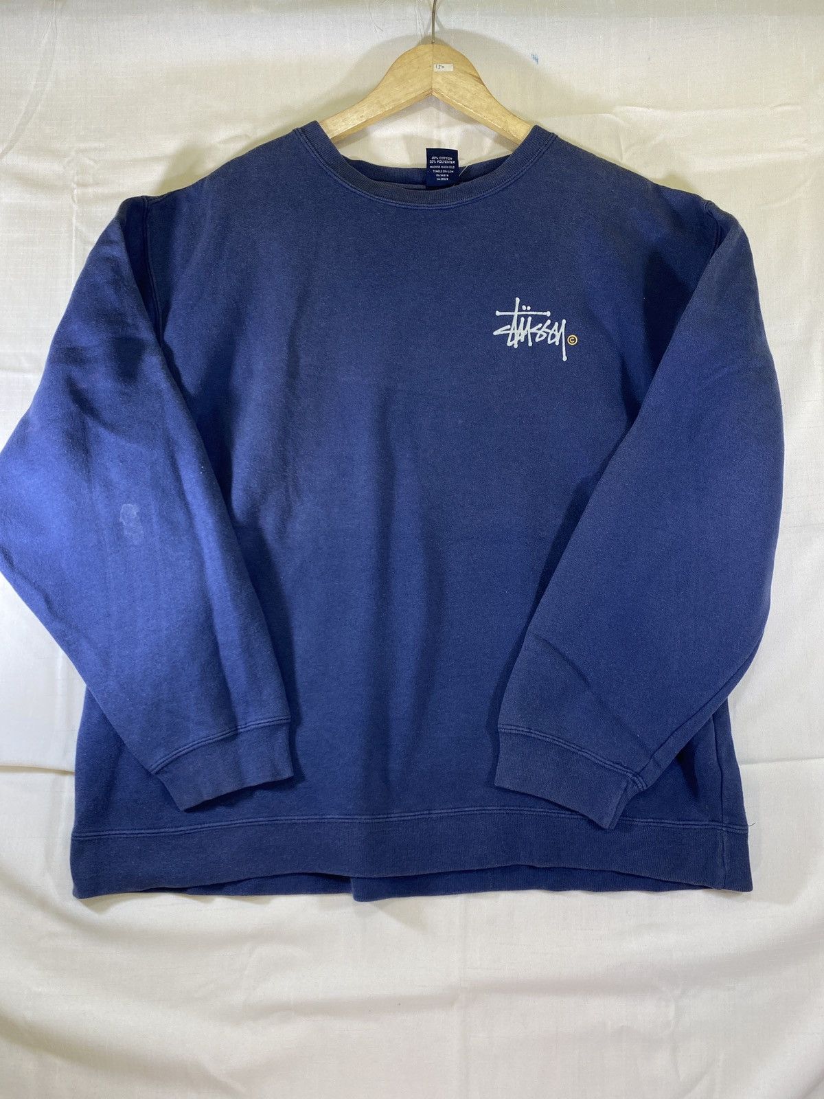 Stussy vintage signature logo crewneck Size US XL / EU 56 / 4 - 2 Thumbnail