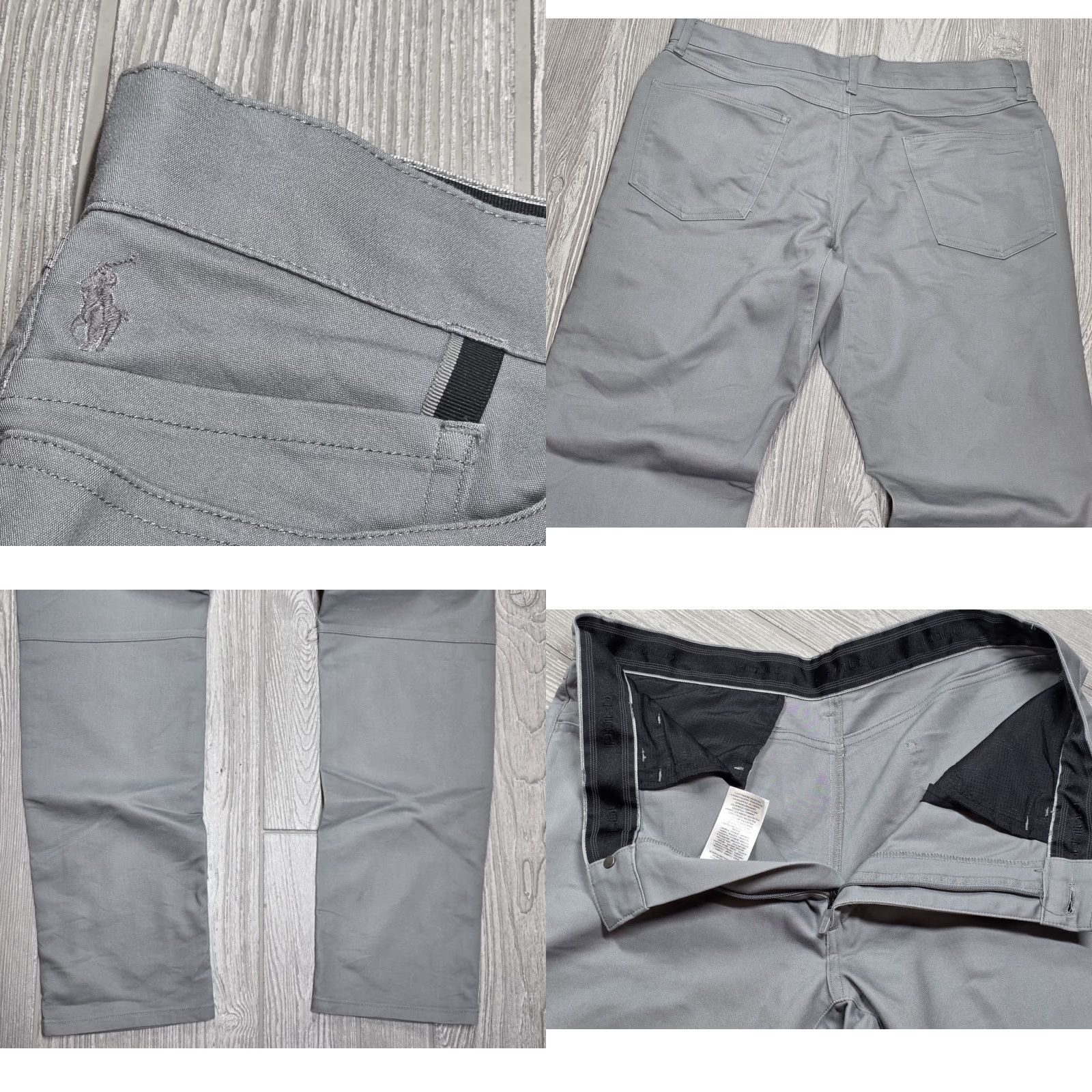 Polo Ralph Lauren VINTAGE Polo Ralph Lauren Pants Mens 33x31 Gray 5 Pocket Performance Stretch Golf Slim Shirt Size US XS / EU 42 / 0 - 9 Thumbnail